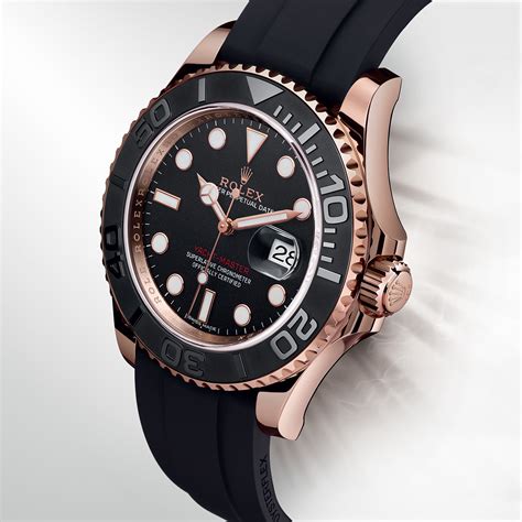 rolex yacht master silicone strap|rolex yacht master case size.